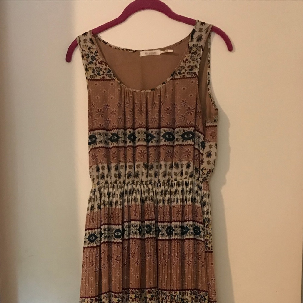 Maxi Spring Pleated Dress